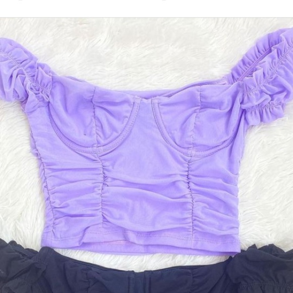 Purple ruched top💜